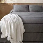 Nate Home By Berkus Rough Lines Quilt Set King Queen Gray. Fixed Price $79.99.