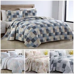Chezmoi Collection Printed Patchwork Washed Cotton Quilt Set Coverlet Bedspread. Fixed Price $78.99.