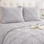 Cotton Stich Standard Pillow Shams Set Of 2, 20X26, Silver Grey, Pinch. Fixed Price $31.67.