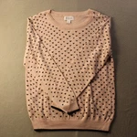Elle Womens Pink Heart Print Sweater Crew Neck Knit Soft Cozy Valentine Cute. Fixed Price $17.97.