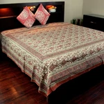 Cotton Rajasthan Paisley Floral Block Print Tapestry Wall Hang Tablecloth Full. Fixed Price $52.86.