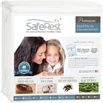 Saferest Terry Cotton Zippered Mattress Protector For Bed, Queen 15-18" Deep New. Fixed Price $38.99.
