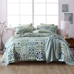 Cotton Bedspread Quilt Sets Reversible Coverlet Comforters Vintage Bohem.... Fixed Price $158.18.