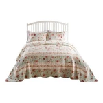 Benjara Rosle 3PC King Bedspread SET-2 Shams-reversible Rose Print-blue Cotton. Fixed Price $201.67.