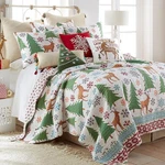 Levtex Home Merry & Bright Collecion Tinsel 3 Pc Quilt Set Full/queen Holiday. Fixed Price $79.20.