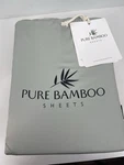 California King Sheets Set By Pure Bamboo Genuine Sea Glass Green New. Fixed Price $99.95.