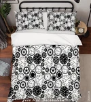 3D Clock Gear Pattern Quilt Cover Bedding Sets Pillowcases Queen. Fixed Price $92.94.