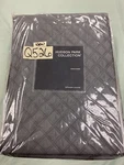 Hudson Park Collection Quilted Queen Coverlet Double Diamond Charcoal $340 New. Fixed Price $89.99.