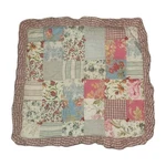 Pottery Barn Throw Pillow Cover Patchwork Floral Kelcey Quilt Ruffle 24" Sq Sham. Fixed Price $50.00.