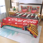Coca-cola Vintage Classic Print Duvet Cover Set (3PCS) Quilt & Pillowcase. Fixed Price $45.00.