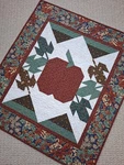 "pumpkin Harvest 2" Fall Colors Handmade Throw Cotton, Machine Quilted. Fixed Price $99.00.