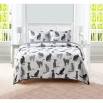 Sleeping Partners Grey Cat Animal Quilt Set Full Queen Bedding. Fixed Price $50.64.