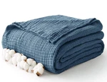 Kozyhvn 100% Cotton Muslin Blanket King 108" X 90", 6 Layers Breathable And L.... Fixed Price $69.86.