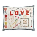 Potterybarn Devin Embroidered Love Quilted Standard Sham Set Of 2. Fixed Price $83.99.