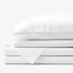 The Company Store Premium Smooth Supima Cotton Wrinkle-free Sateen Bed Sheet Set. Fixed Price $84.99.