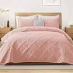 Elegant Reversible Microfiber Quilt Set W/ Pillow Shams Year-round Comfort New. Fixed Price $45.68.