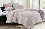 Virah Bella Nadine Queen 3PC Quilt Set Basket Weave Cream White Bedding 2 Shams. Fixed Price $67.46.