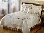 Nostalgia Full/queen Tatum Quilt Ivory And Pink Floral 90X94. Fixed Price $55.00.