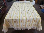 Vintage Jc Penny Cottagecore Floral Bedspread With Ruffled Fringe, 82X106 Queen. Fixed Price $69.95.