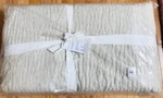 Pottery Barn Belgian Flax Linen Hand Stitched Quilt Queen Natural New.. Fixed Price $177.00.