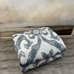 Pottery Barn Delancey Printed Quilt Full/queen Steel Blue Multicolor Flaws Read. Fixed Price $169.95.