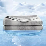 King Size Cooling Blanket Q-max 0.5 For Hot Sleepers, Grey Lightweight Sheet. Fixed Price $59.99.