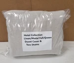Hotel Collection Linen/modal Blend 3 Piece Full/queen Duvet Cover Set Natural. Fixed Price $114.99.