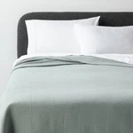 Threshold Cotton Matelasse Coverlet Solid Lightweight, Teal Green, Full/queen. Fixed Price $23.99.