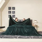 Coova Oversized King Fleece Blanket 120X100 Inche 120"X100" Forest Green 10'X8.3. Fixed Price $59.85.