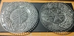 Vintage Anchor Hocking Stars & Bars Clear Glass 8" Plate/set Of Two/pre-owned. Fixed Price $12.00.