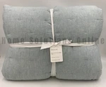 Pottery Barn Belgian Flax Linen Tufted Quilt Mineral Blue King Cal #U1015. Fixed Price $279.62.