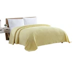 Beatrice Home Fashions Channel Chenille Bedspread, King, Yellow. Fixed Price $164.99.