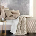 Hudson Park Collection Nouveau Quilted King Standard Euro Sham Gold. Fixed Price $24.99.