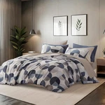 Chic Navy & Grey 9-PIECE Comforter Set Ultra-soft Bedding All Seasons. Fixed Price $127.99.