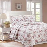 Shabby Chic Vintage Rose 100% Cotton Quilt Set, Bedspread, Coverlet. Fixed Price $79.99.