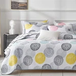 Uozzi Bedding 3 Piece Reversible Quilt Set Queen Size 90X90 Soft Microfiber L.... Fixed Price $50.88.