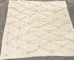 Pottery Barn Teen Quilted Gray Full/queen 86X86 Cotton/poly Fill 2145718. Fixed Price $120.00.