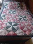 Beautiful Pinwheel Handmade Quilt 80"X 64". Fixed Price $75.00.