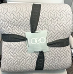 Logo Lori Goldstein Queen Quilt Coverlet & Shams Light Grey Breeze Qvc New. Fixed Price $54.95.