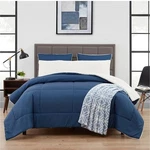 Serta 5 Pc Reversible King Bedding Set Comforter, 2 Shams, Body Pillow & Throw. Fixed Price $74.99.