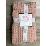 Piu Belle Portugal King Soft Cotton Pink Textured Waffle Coverlet - New. Fixed Price $62.00.
