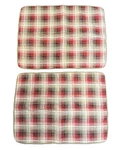 Eddie Bauer Pillow Shams Ravena Standard Quilted Red Plaid Cabin Bedding Set 2. Fixed Price $28.98.