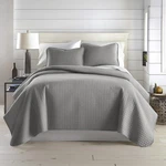 Quilt King Cal Size Bedding Set 2 Shams Steel Grey Lightweight Southshore Fine. Fixed Price $89.99.
