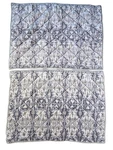 Pottery Barn Sonja Ikat Sham Set Velvet Standard Quilted Amethyst Gray Gold. Fixed Price $29.99.