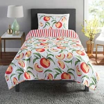 Mainstays Traditional Peaches 3 Quilt Sets Full/queen, 4 Pieces. Fixed Price $30.00.