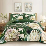 Drucon Floral Quilt King Size - 3 Pieces Green Botanical Bedspread Soft Li. Fixed Price $62.56.