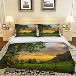3D Greenland Sky Sunset Landscape Quilt Cover Bedding Sets Pillowcases Queen. Fixed Price $71.82.