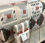 Pottery Barn Jaxson Reversible Patchwork King Quilt Set (1) Euro Sham Cottage. Fixed Price $279.00.