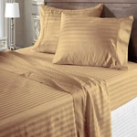 Home Bedding Collection 1000 Tc Egyptian Cotton Taupe Stripes Select Item. Fixed Price $62.80.