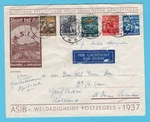 Netherlands East Indies Asib Air Cover 1937 Djokjakarta To Anna Parochie, Nl. Fixed Price $5.00.